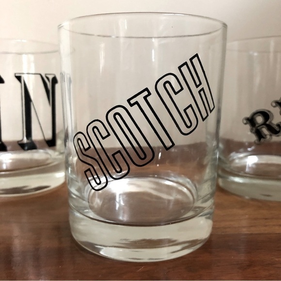 VINTAGE lowball liquor glasses - Picture 5 of 6